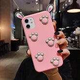Cartoon Paw Pink With Pink Paw Popsocket